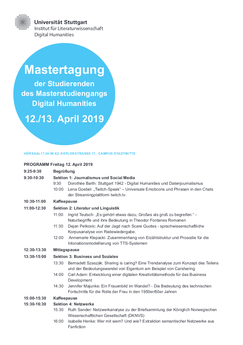 Programm Mastertag 2019 1