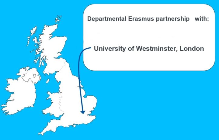 map of the UK with the location of the University