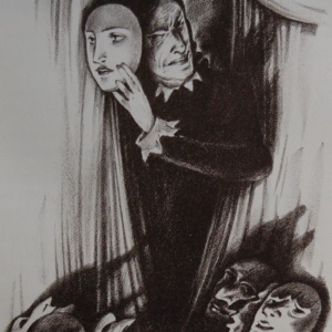 Hugo Steiner-Prag, Tartuffe, or, The Hypocrite, Lithographie, New York 1930.
