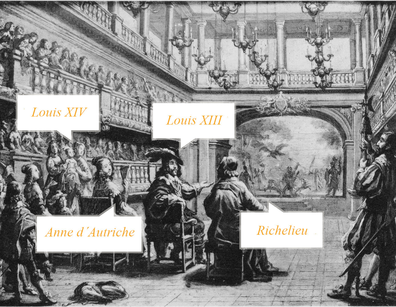Salle du Palais Cardinal with Richelieu, 1641 Salle du Palais Cardinal with Richelieu, 1641